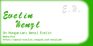 evelin wenzl business card